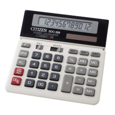 Калькулятор настільний Eleven SDC-368 12-розрядний білий, 1 шт
