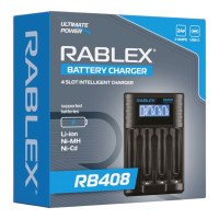 Зарядний пристрій Rablex RB-403 (4 канали AA/AAA)