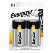 Батарейка лужна Energizer D (LR20), 1.5 В, 2 шт