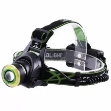 Ліхтар налобний BL-T106/BL-6677 T6+COB 2x18650, Zoom, 220/12V