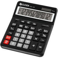 Калькулятор настольный Eleven CDC-120 12-разрядный черный, 1 шт.