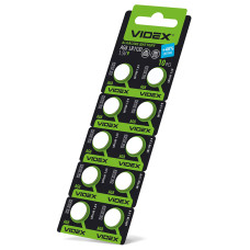 Батарейка лужна Videx AG8 (391/1120), 1.5 В, 10 шт