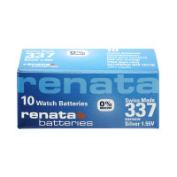 Батарейка срібно-оксидна Renata 337 (SR416SW), 1.55 В, 10 шт