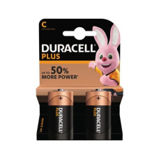 Батарейка лужна Duracell C (LR14), 1.5 В, 2 шт