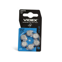 Батарейка цинк-воздушная Videx ZA675 (PR44), 1.45 В, 6 шт