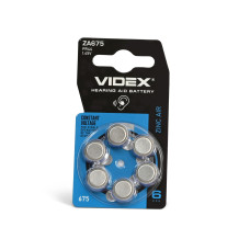 Батарейка цинк-повітряна Videx ZA675 (PR44), 1.45 В, 6 шт