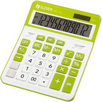 Калькулятор настільний Eleven CDC-120 12-розрядний білий/зелений, 1 шт