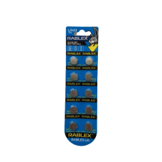 Батарейка лужна Rablex LR43 (AG12), 1.5 В, 10 шт