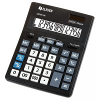 Настольный калькулятор Eleven CDB-1601 BK 16-разрядный черный, 1 шт