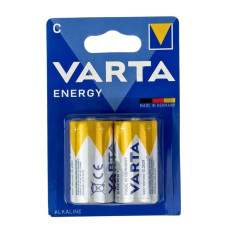 Батарейка лужна Varta Energy C (LR14), 1.5 В, 2 шт