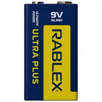 Батарейка лужна Rablex Ultra Plus Alkaline Крона 9 В (6LR61), 10 шт