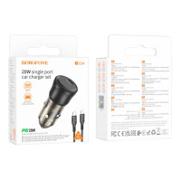 АЗП Borofone BZ24 PD20W (1Type-C) (чорний)