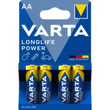Батарейка лужна Varta Longlife Power AA (LR6), 1.5 В, 4 шт
