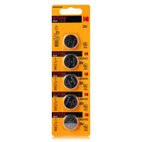 Батарейка літієва Kodak Max CR2016, 3 В, 5 шт