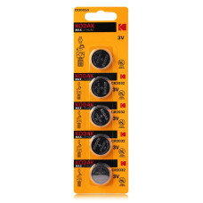 Батарейка літієва Kodak Max CR2016, 3 В, 5 шт