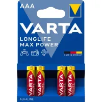 Батарейка лужна Varta Max Power AAA (LR03), 1.5 В, 4 шт
