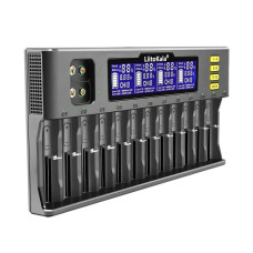Зарядний пристрій LiitoKala Lii-S12 (12 каналів LCD)
