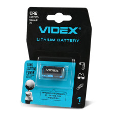 Батарейка літієва Videx CR2, 3 В, 1 шт