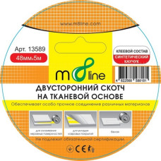 Стрічка клейка двостороння на тканинній основі m8line 48мм×10м, 1 шт