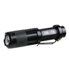 Ліхтар ручний BL-1812-T6 18650, Zoom, Затискач, 220/12V
