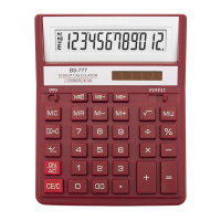 Калькулятор настільний Brilliant BS-777RD 12-розрядний червоний, 1 шт