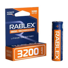 Акумулятор Li-ion Rablex 18650, 3200 мА·год, 3.7 В