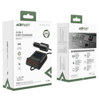 АЗУ ACEFAST B8 4in1 HUB+PD+QC 3.0 (1 Type-C/3 USB/3A/114W) (чорний)