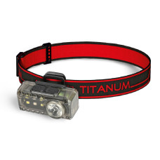 Ліхтар налобний Titanum TLF-H10 XPE+RGB 80Lm 6500K