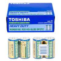 Батарейка цинково-вуглецева Toshiba D (R20), 1.5 В, 20 шт