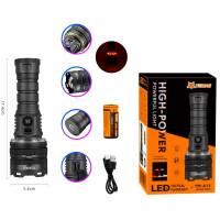 Ліхтар ручний Yemao YM-A13-TG 50W 26650, Power Bank, Zoom, Магніт