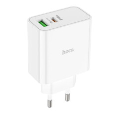 МЗП HOCO C113A, 65W, PD+QC3.0, Type-C+USB, Білий