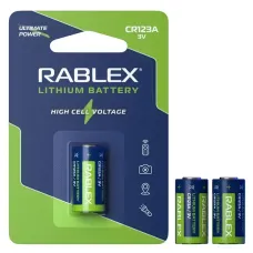 Батарейка літієва Rablex CR123A, 3 В, 1 шт