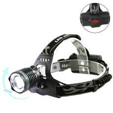 Ліхтар налобний BL-2189-T6 2x18650, Zoom, 220/12V