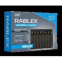 Зарядний пристрій Rablex RB-428 (8 каналів AA/AAA)
