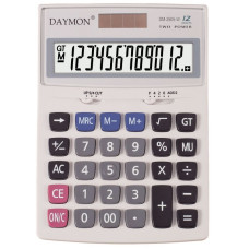 Калькулятор настільний Daymon DM-2505W 12-розрядний білий, 1 шт