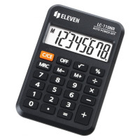 Калькулятор карманный Eleven LC-110 NR 8-разрядный черный, 1 шт.