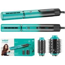 Фен-щітка стайлер VGR V-489 3в1, 1200W, іонізація, Green