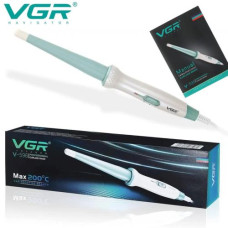 Плойка конусна VGR V-596, 25мм, кераміка, 200°C, Green/White
