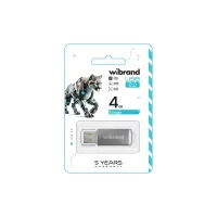 Флеш-накопичувач Wibrand USB 2.0 Cougar 4Gb Silver