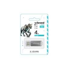 Флеш-накопичувач Wibrand USB 2.0 Cougar 4Gb Silver