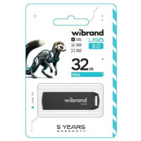Флеш-накопичувач Wibrand USB 2.0 Mink 32Gb Black