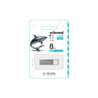 Флеш-накопичувач Wibrand USB 2.0 Shark 8Gb Silver