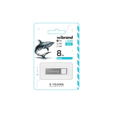 Флеш-накопичувач Wibrand USB 2.0 Shark 8Gb Silver