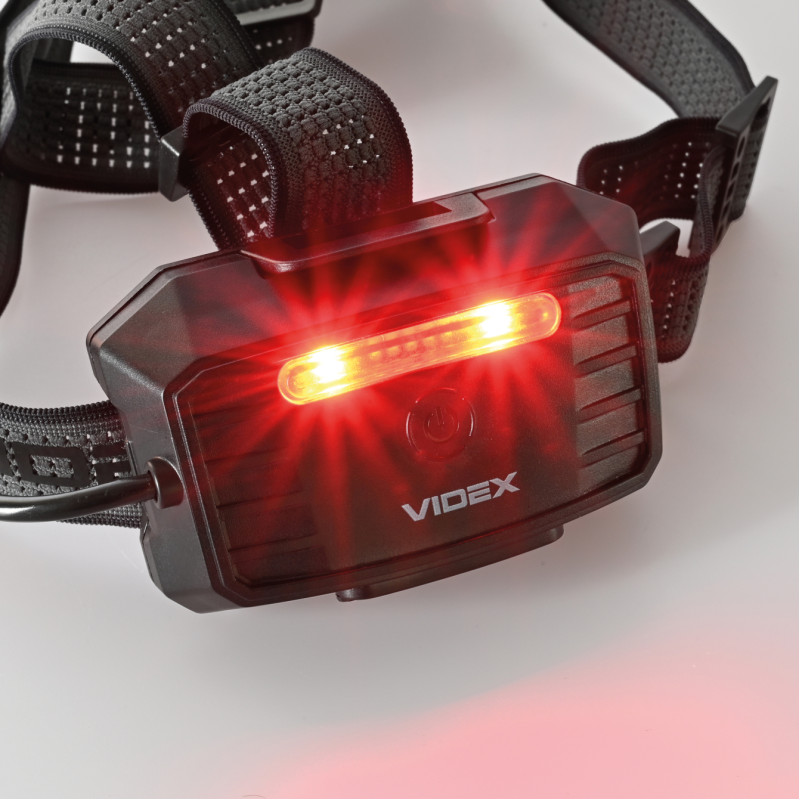 Ліхтар налобний VIDEX VLF-H057, 1700 Лм, 5000K, білий+червоний+зелений