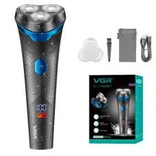 Електробритва VGR V-314, роторна, IPX6, LED-дисплей