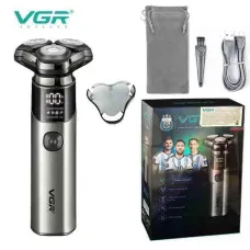 Електробритва VGR V-321, роторна, IPX7, LED-дисплей