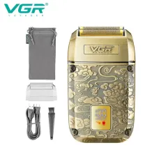Електробритва VGR V-336, сітчаста (шейвер), подвійне лезо, LED-дисплей