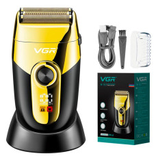 Електробритва VGR V-383, сітчаста (шейвер), подвійне лезо, IPX4, LED-дисплей