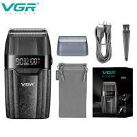Електробритва VGR V-640 S, сітчаста (шейвер), подвійне лезо, 9000 об/хв, IPX6, LED-дисплей