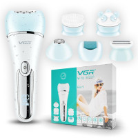 Епілятор VGR V-733, 12 насадок, IPX7, LED-дисплей